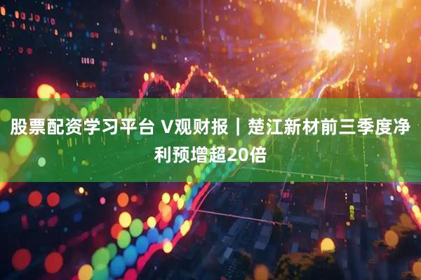 股票配资学习平台 V观财报｜楚江新材前三季度净利预增超20倍